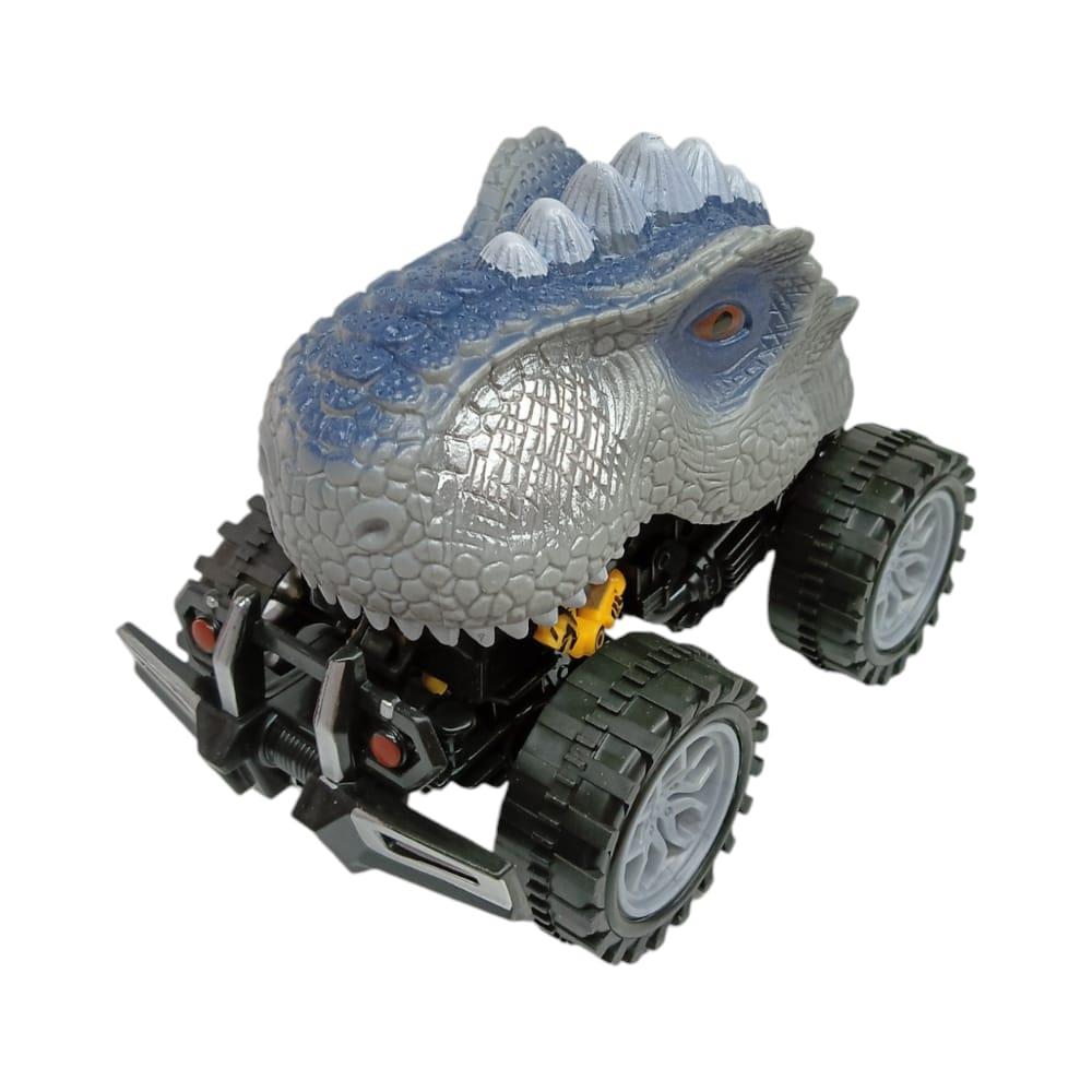 Sürtmeli Dinazor Robota Dönüşen Araba 14 Cm - Gri
