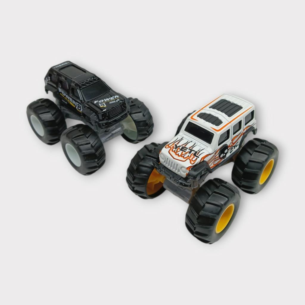 Mini Off-Road Araçlar 2'li - Siyah Beyaz