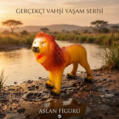 Yumuşak Soft Sesli Vahşi Hayvanlar Dünyası 27 cm - Aslan