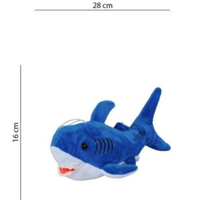 Köpekbalığı Sesli Baby Shark Müzikli 28 cm - 1811201 - Mavi