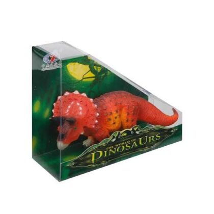 Dinozor Figür - Triceratops-Turuncu Noktalı