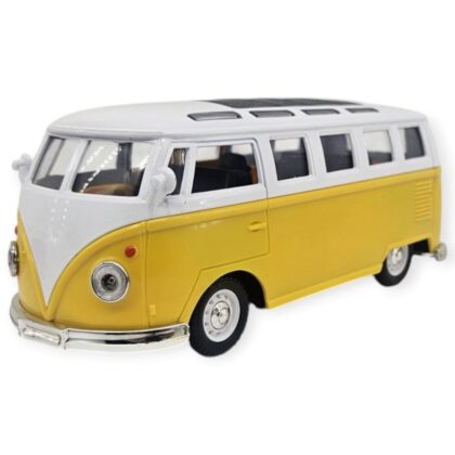 Çek Bırak Klasik T1 Vosvos Minibüs Oyuncak Araba - 14 cm Nostaljik Hippi Van