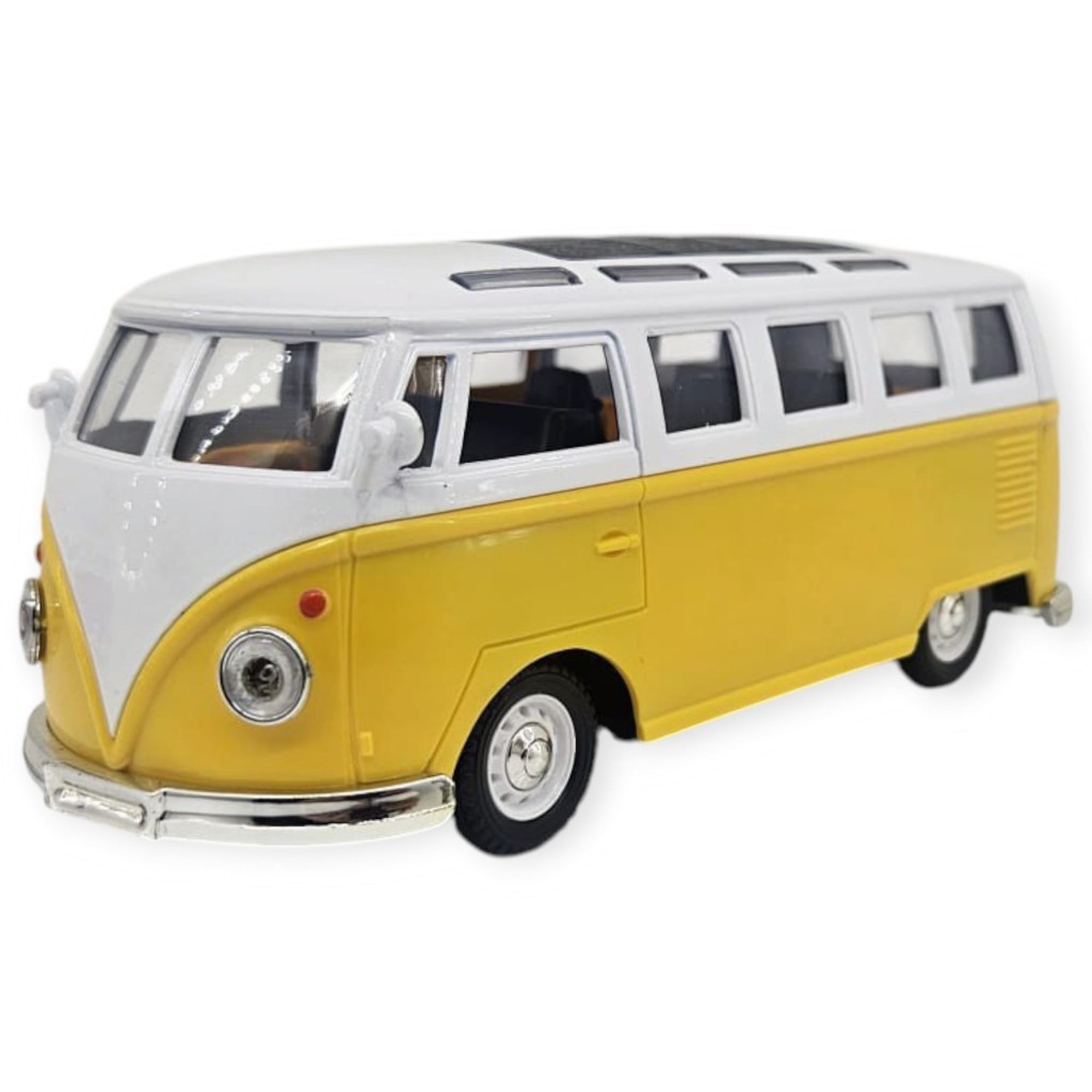 Çek Bırak Klasik T1 Vosvos Minibüs Oyuncak Araba - 14 cm Nostaljik Hippi Van