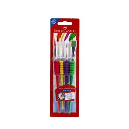 Faber-Castell Soft Touch Fırça Seti 4 Lü