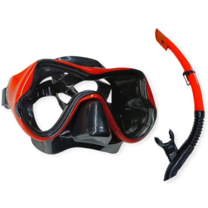 Star Diving Dalış Maskesi ve Snorkel Yetişkin - 51714-KIRMIZI