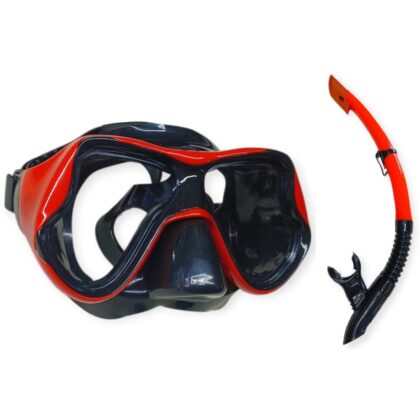 Star Diving Dalış Maskesi ve Snorkel Yetişkin - 51715-KIRMIZI