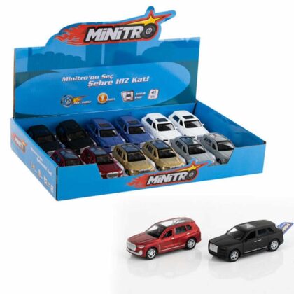 Metal Çekbırak Sesli Işıklı Jeep 1:36