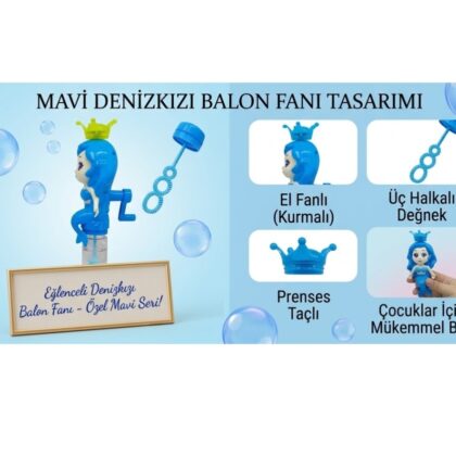 Eğlenceli Deniz Kızı Balon Fanı - 31076