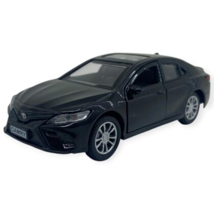 Çek Bırak Kapıları Açılar Sesli Işıklı Metal Araba - 12 cm - Siyah