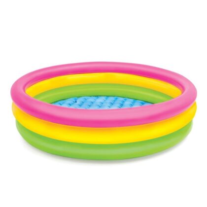 Intex Renkli Şişme Taban 3 Bölmeli Havuz 114x25 cm