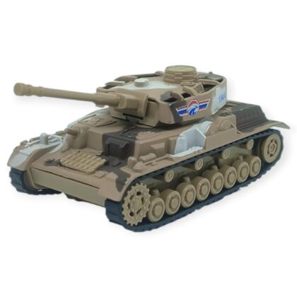 Kamuflajlı Askeri Tank Oyuncak - Gerçekçi Detaylı Model Savaş Tankı - Kahverengi