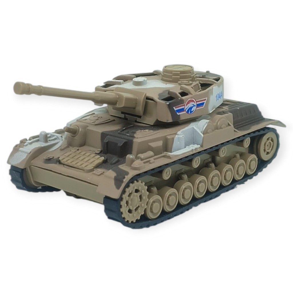 Kamuflajlı Askeri Tank Oyuncak - Gerçekçi Detaylı Model Savaş Tankı - Kahverengi