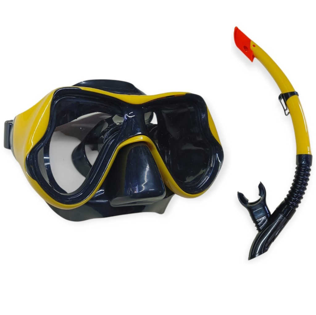Star Diving Dalış Maskesi ve Snorkel Yetişkin - 51715-SARI