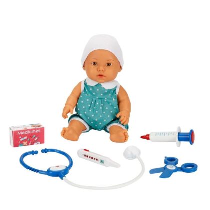 Bebelou Doktor Zamanı Sesli Bebek Seti 35 cm