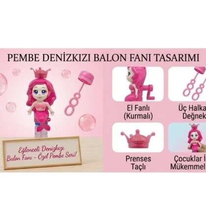 Eğlenceli Deniz Kızı Balon Fanı - 31076