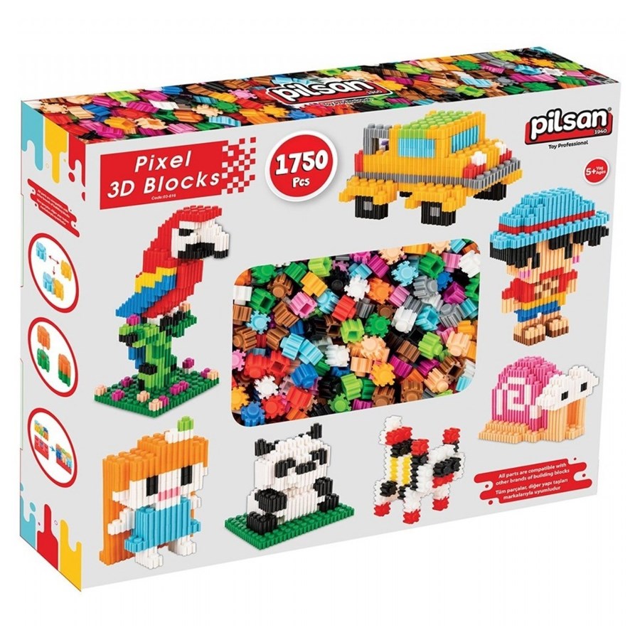Pilsan Pixel 3D Bloklar 1750 parça