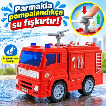 Su Fışkırtan İtfaiye Aracı - Sesli Işıklı Sürtmeli İtfaiye Panzeri