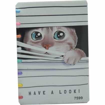 Taros Unick Color Cats Renkli Halkalı A5 Defter