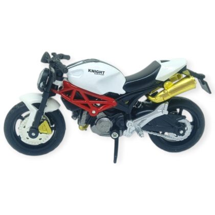 1:18 Ölçekli Model Standlı Motosiklet - Beyaz