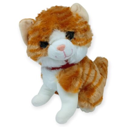Sesli Peluş Kedi 25 cm - Sarı