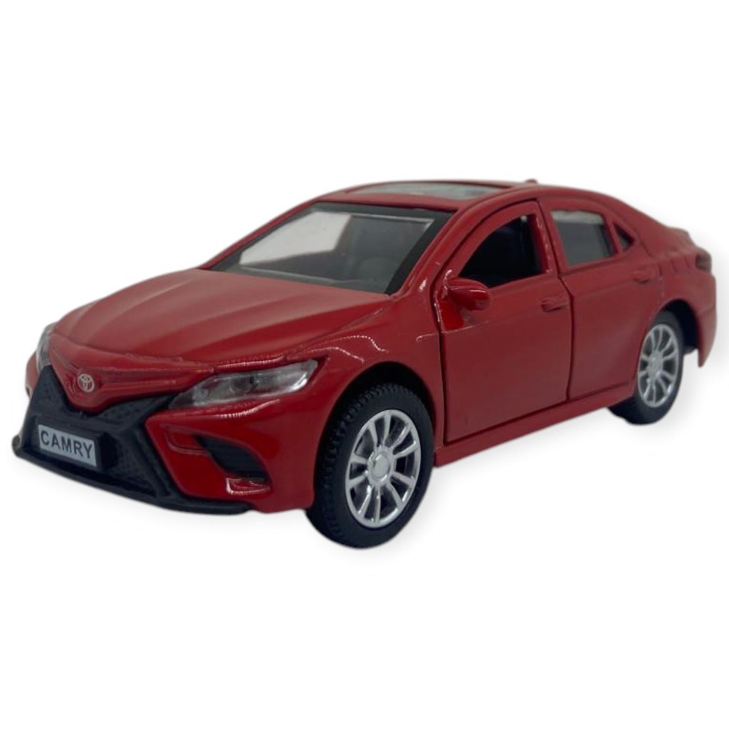 Çek Bırak Kapıları Açılar Sesli Işıklı Metal Araba - 12 cm - Kırmızı